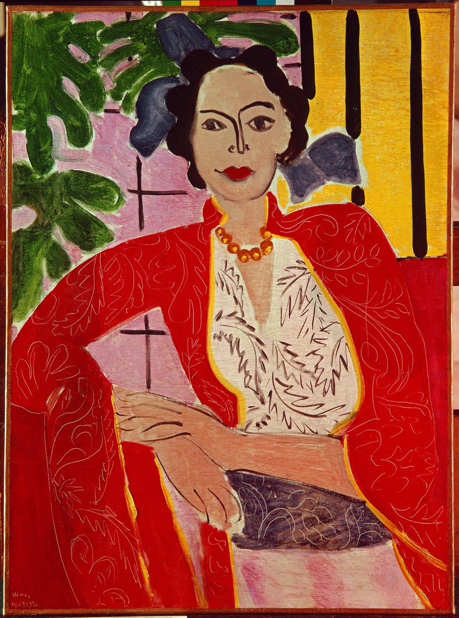Kobieta z naszyjnikiem z pereł autorstwa Henri Matisse