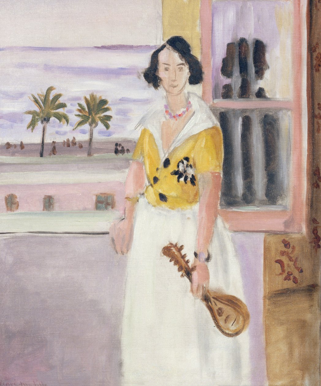 Kobieta z mandoliną, ok. 1921-22 (olej na płótnie) autorstwa Henri Matisse