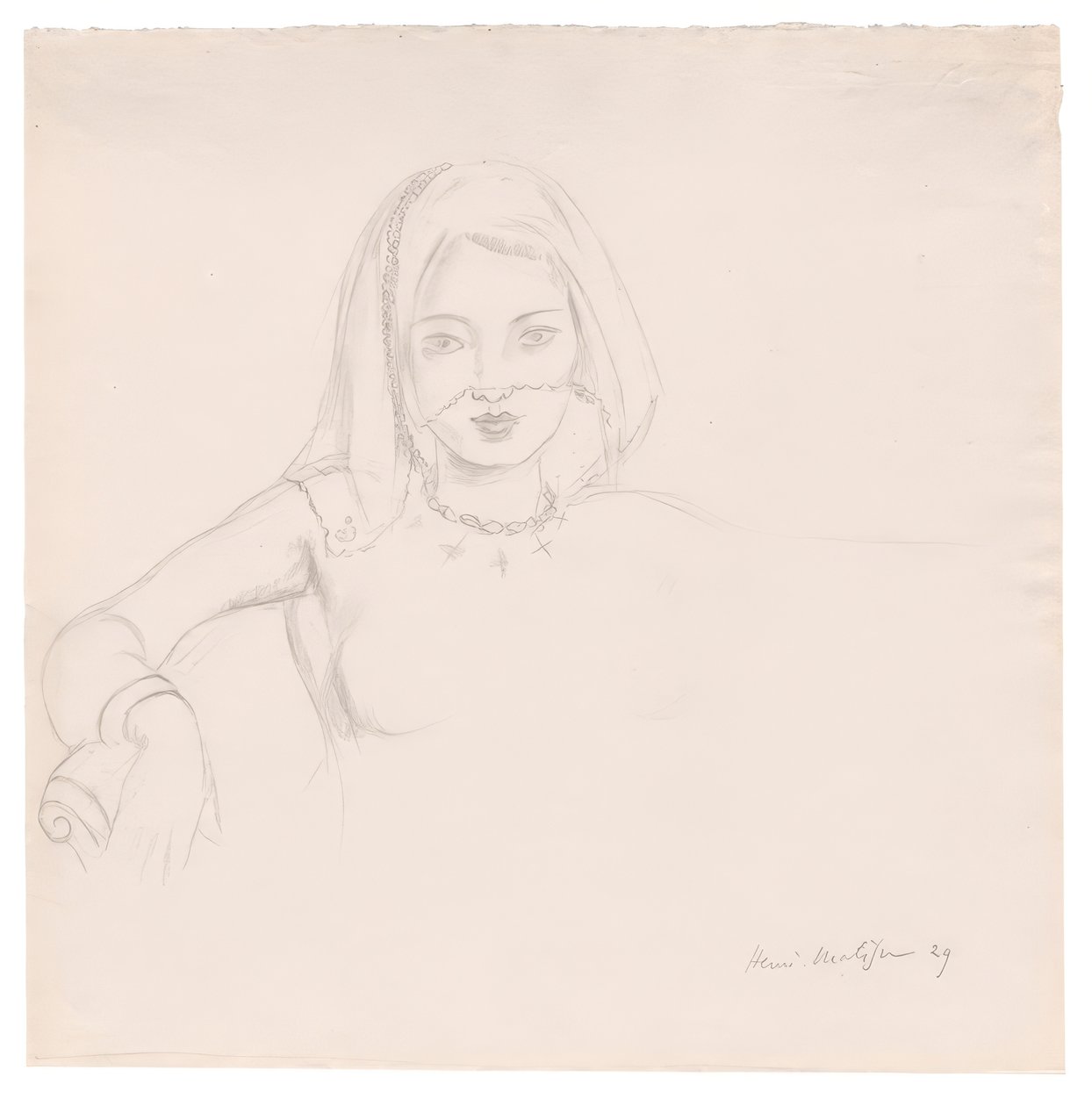 Młoda kobieta z welonem autorstwa Henri Matisse