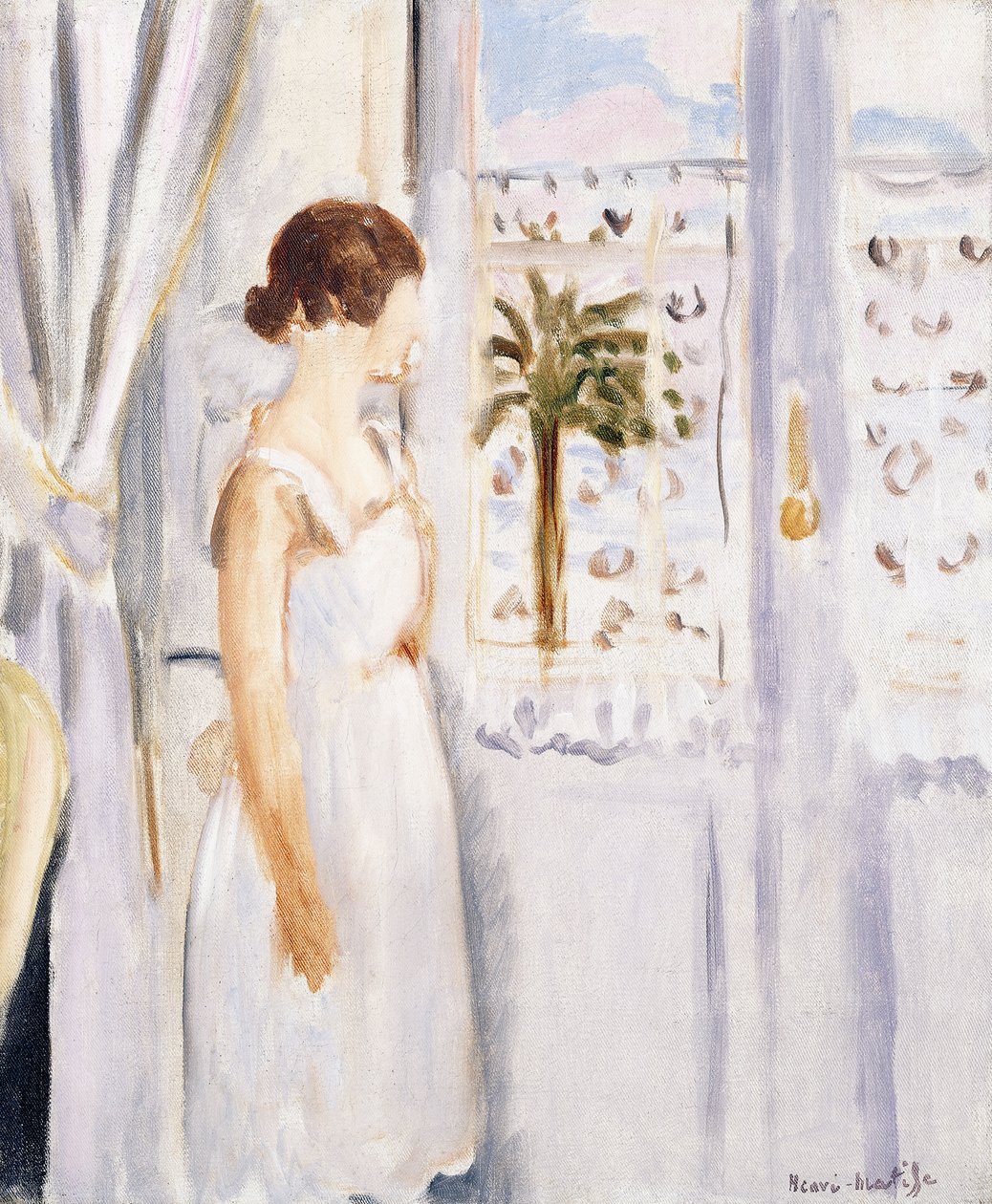 Młoda dziewczyna przy oknie autorstwa Henri Matisse