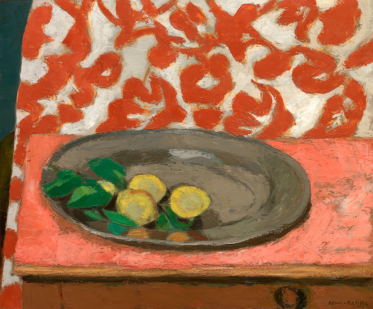 Cytryny na cynowym talerzu autorstwa Henri Matisse