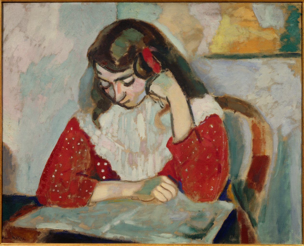 marguerite lisant 1906 (olej na płótnie) autorstwa Henri Matisse