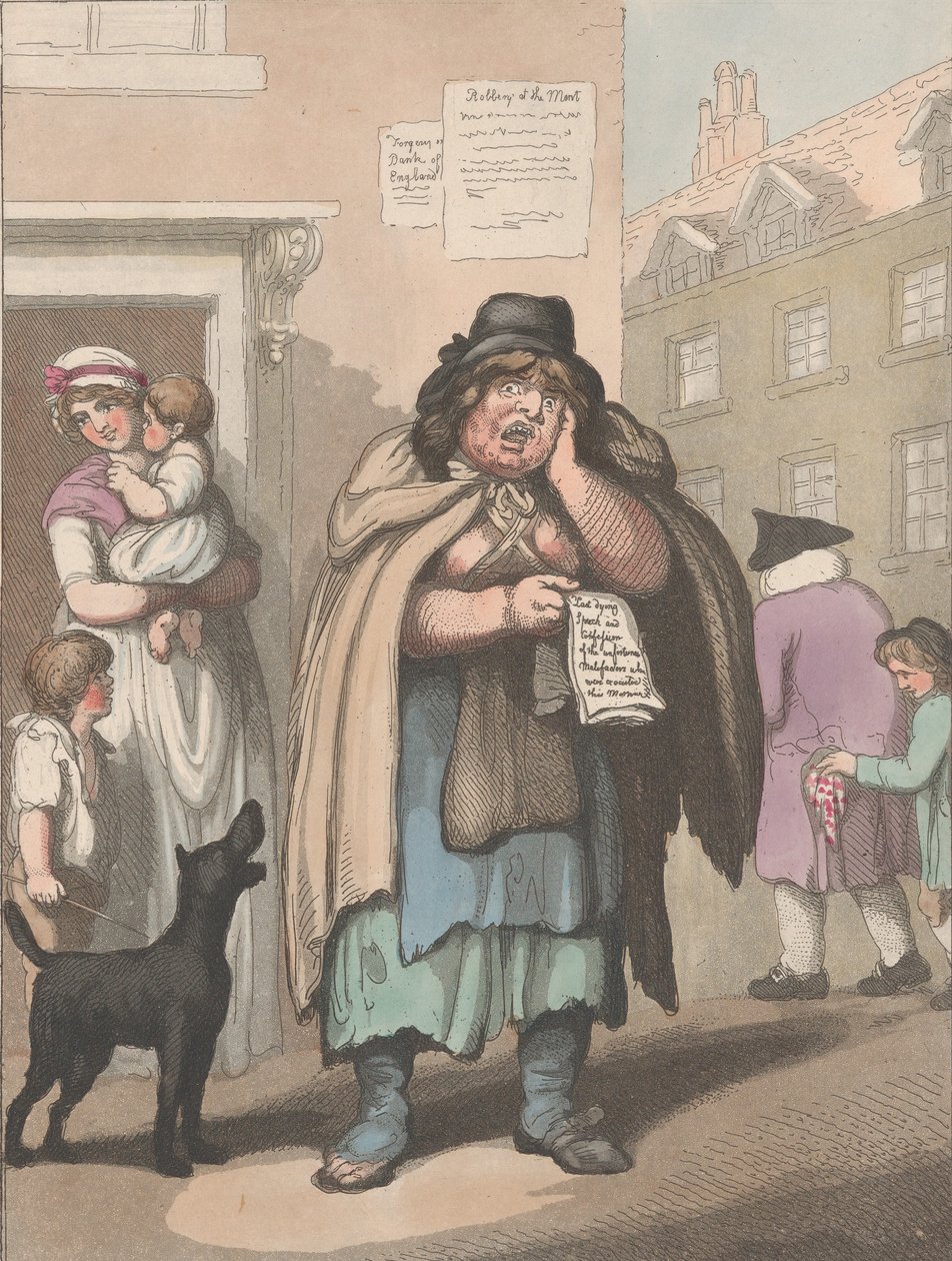 Cries of London, nr 3: Ostatnia przemowa i spowiedź, 20 lutego 1799. autorstwa Henri Merke