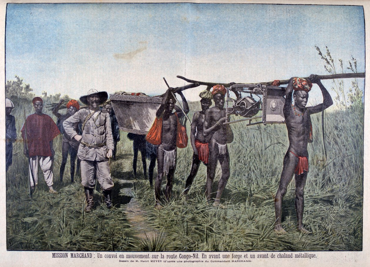 Konwój na misji Marchand w 1898, 1899 autorstwa Henri Meyer