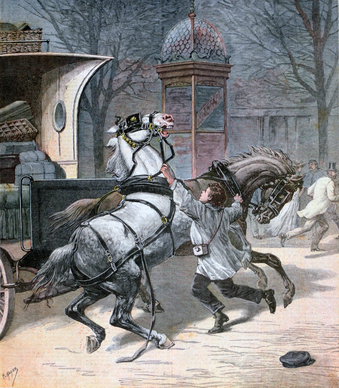 Młody odważny człowiek, Paryż, 1892 autorstwa Henri Meyer