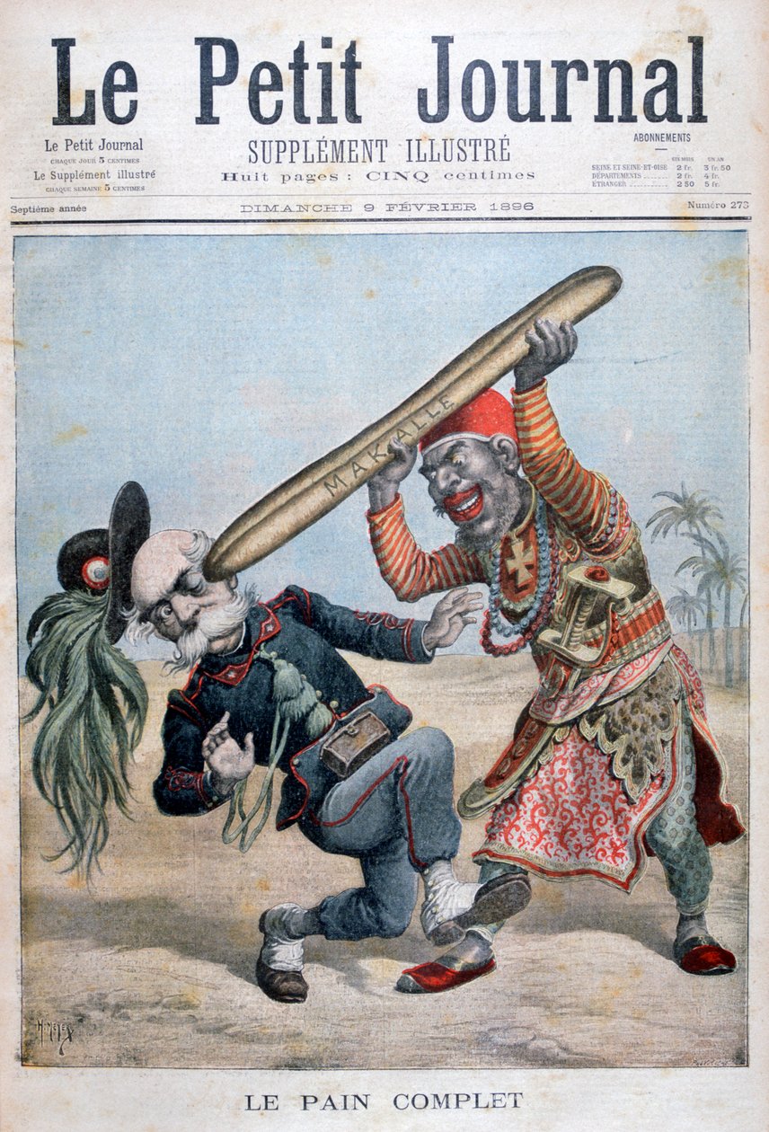 Karykatura Francesco Crispi, włoskiego polityka, 1896 autorstwa Henri Meyer