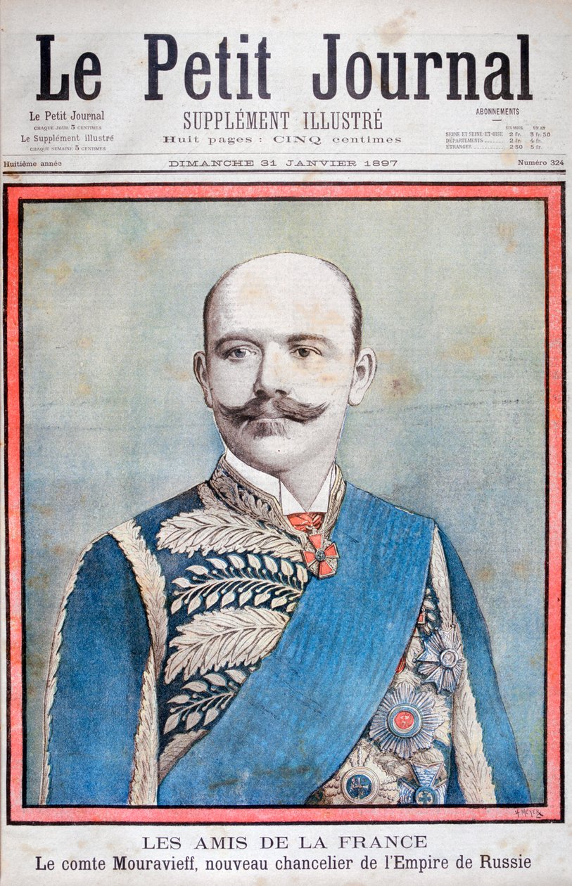 Hrabia Mourawiew, Minister Spraw Zagranicznych Rosji, 1897 autorstwa Henri Meyer