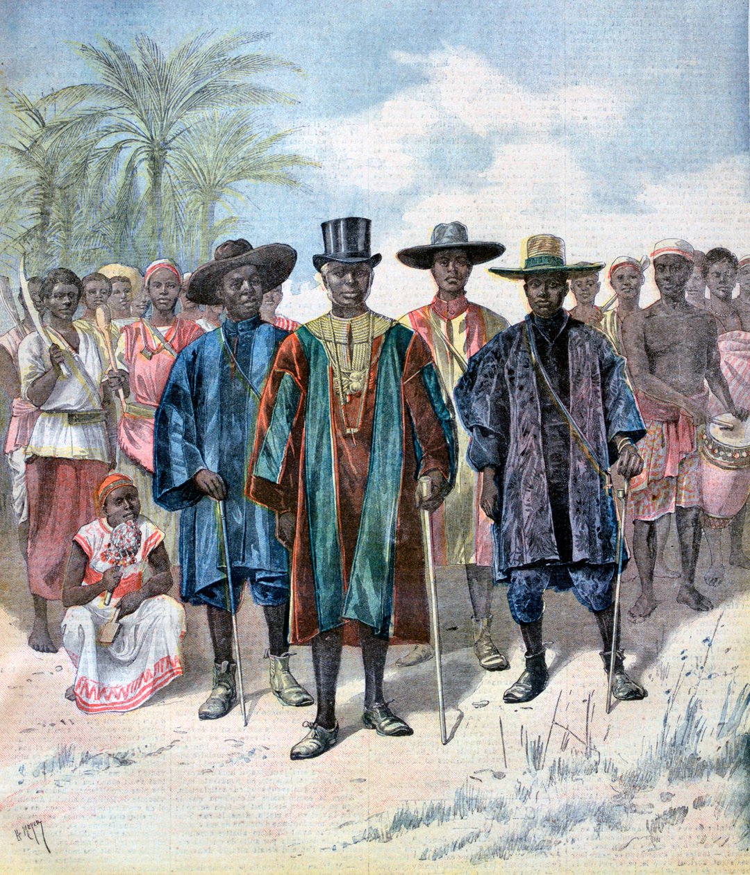 Dahomejczycy, 1893 autorstwa Henri Meyer