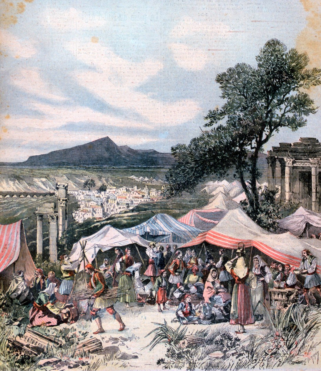 Trzęsienie ziemi w Tebach, 1893 autorstwa Henri Meyer