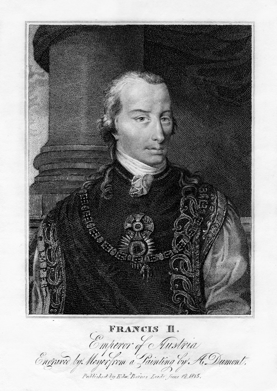 Franciszek II, cesarz rzymski, 1815. autorstwa Henri Meyer