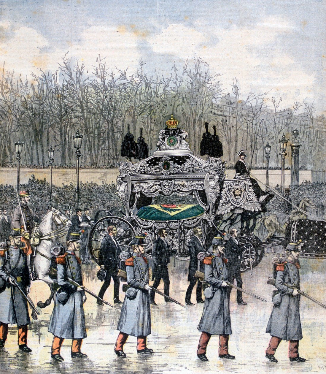 Pogrzeb cesarza Brazylii, 1891 autorstwa Henri Meyer