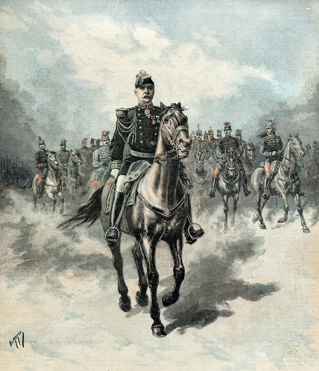 Wejście General de France do Lille autorstwa Henri Meyer