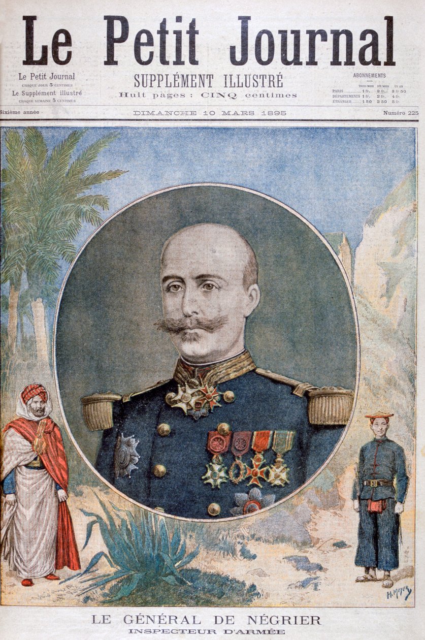 Generał de Négrier, generalny inspektor armii francuskiej, 1895 autorstwa Henri Meyer