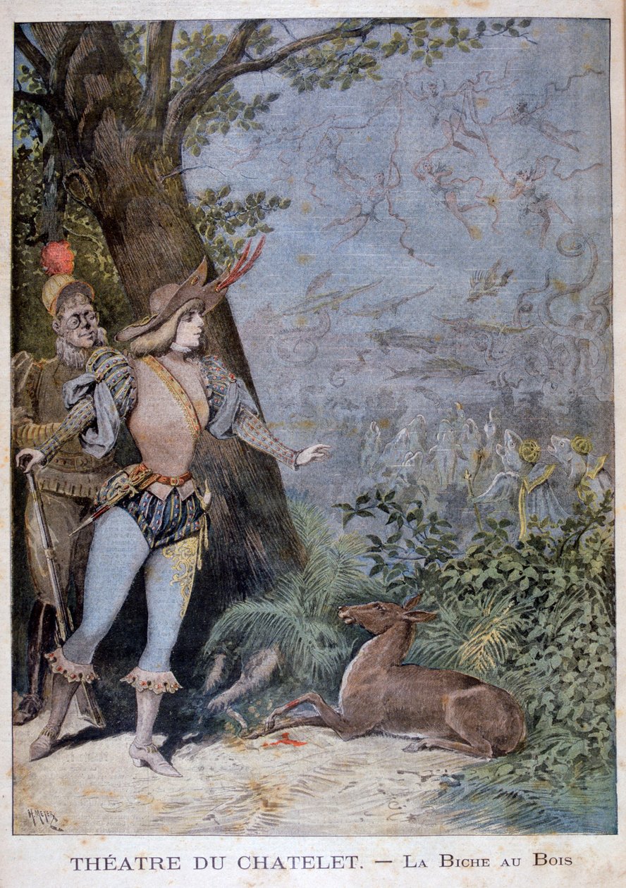La Biche au Bois, Theatre du Châtelet, Paryż, 1896 autorstwa Henri Meyer