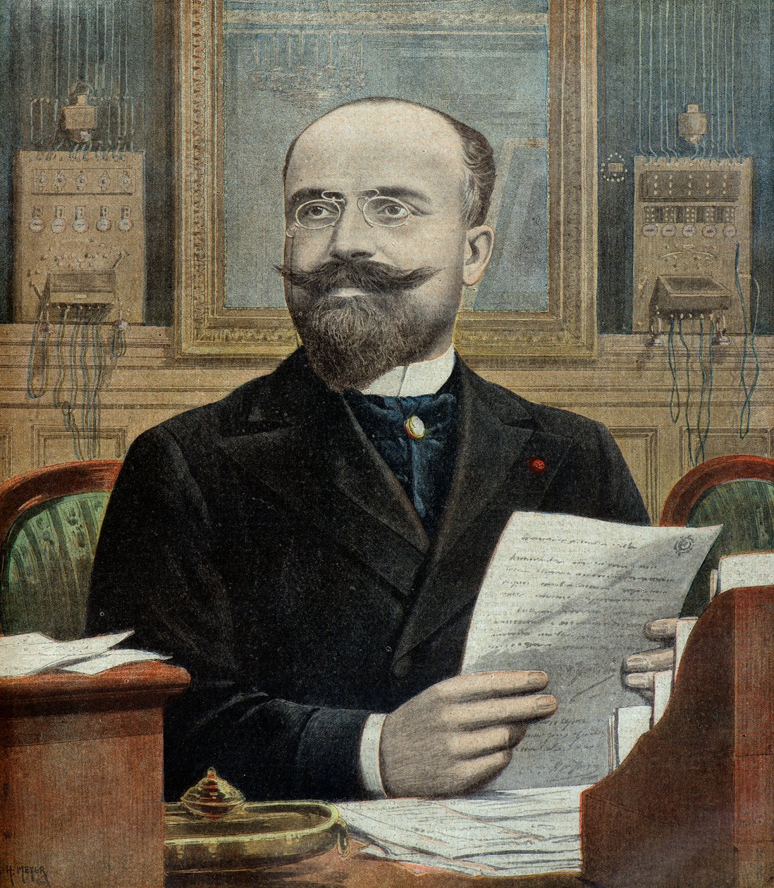 Prefekt paryskiej policji Charles Blanc autorstwa Henri Meyer