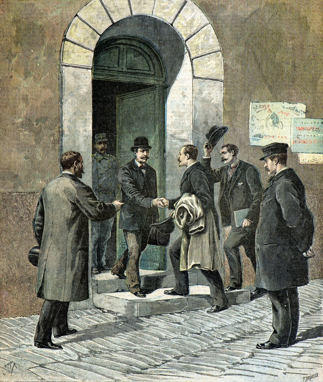 Zwolnienie Monsieur Turpina z więzienia w Etampes autorstwa Henri Meyer