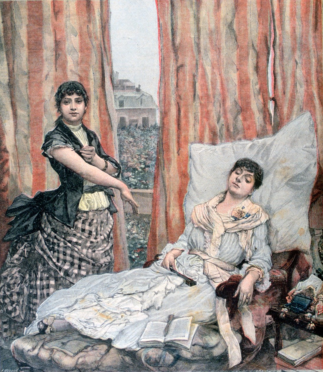 Morfiamania, 1891 autorstwa Henri Meyer