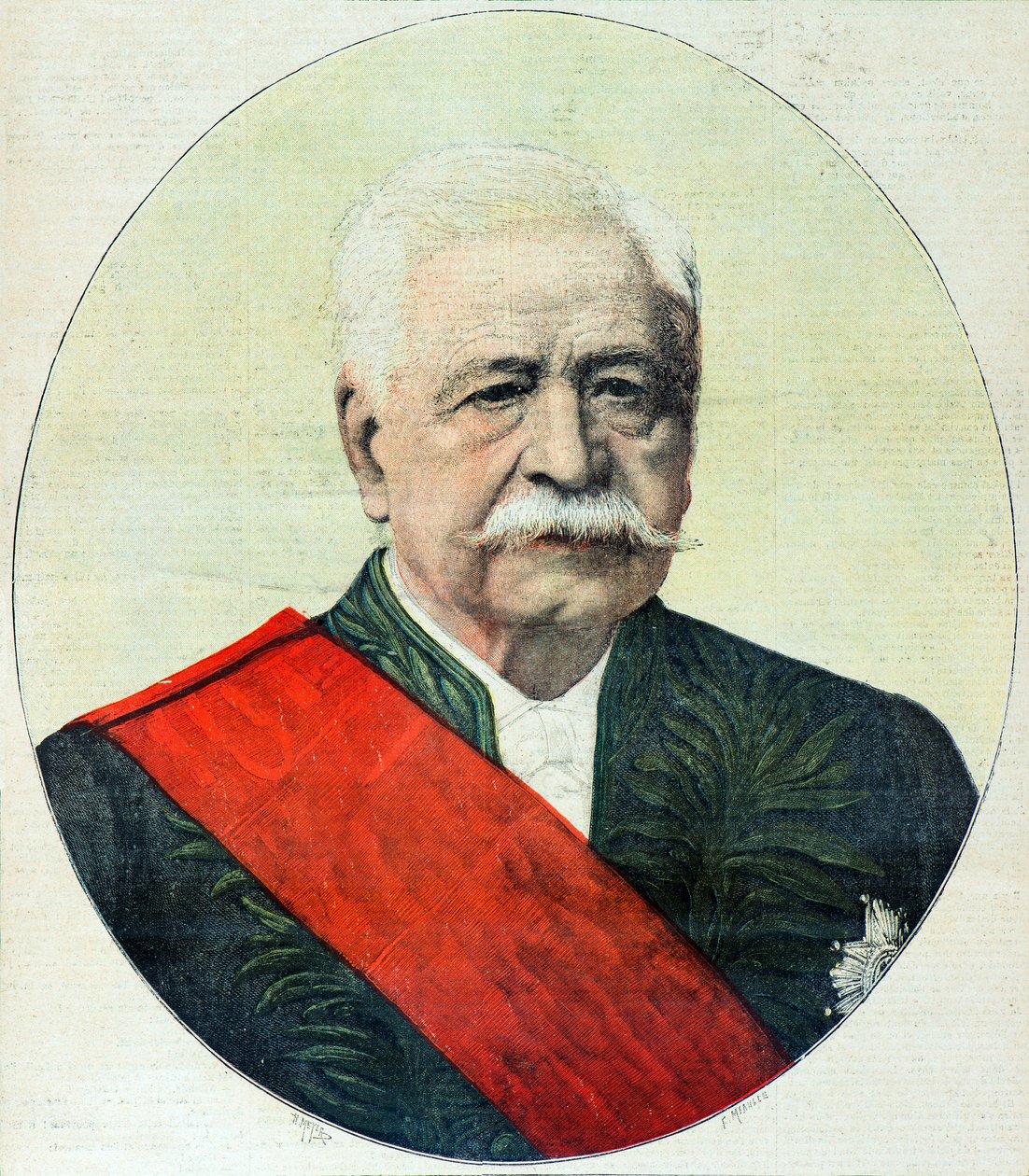 Portret Ferdynanda de Lesseps autorstwa Henri Meyer