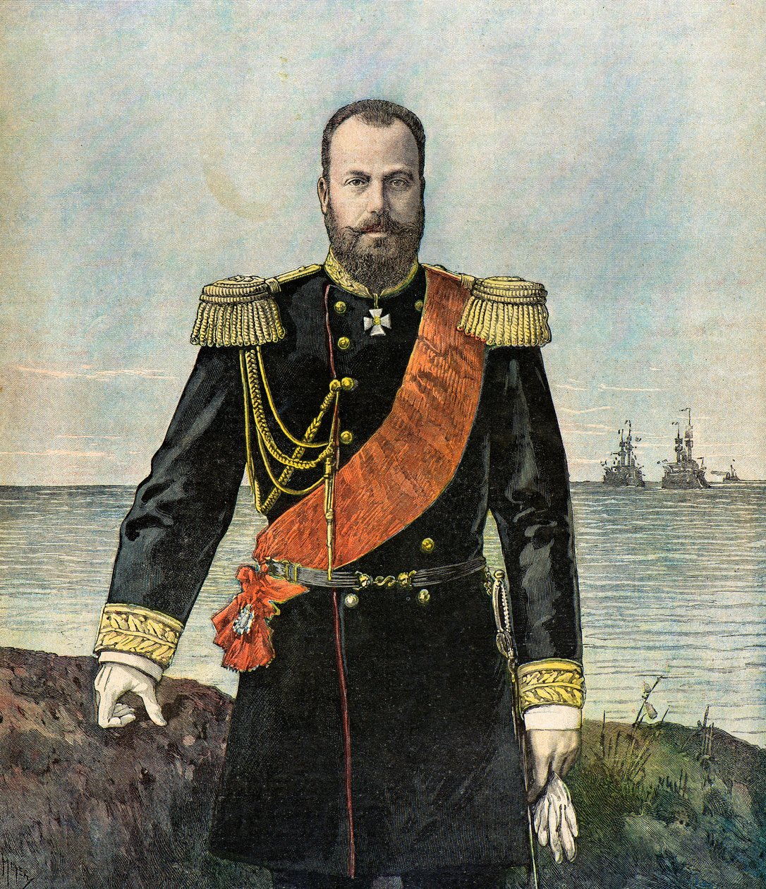 Portret wielkiego księcia Rosji Aleksego Aleksandrowicza autorstwa Henri Meyer
