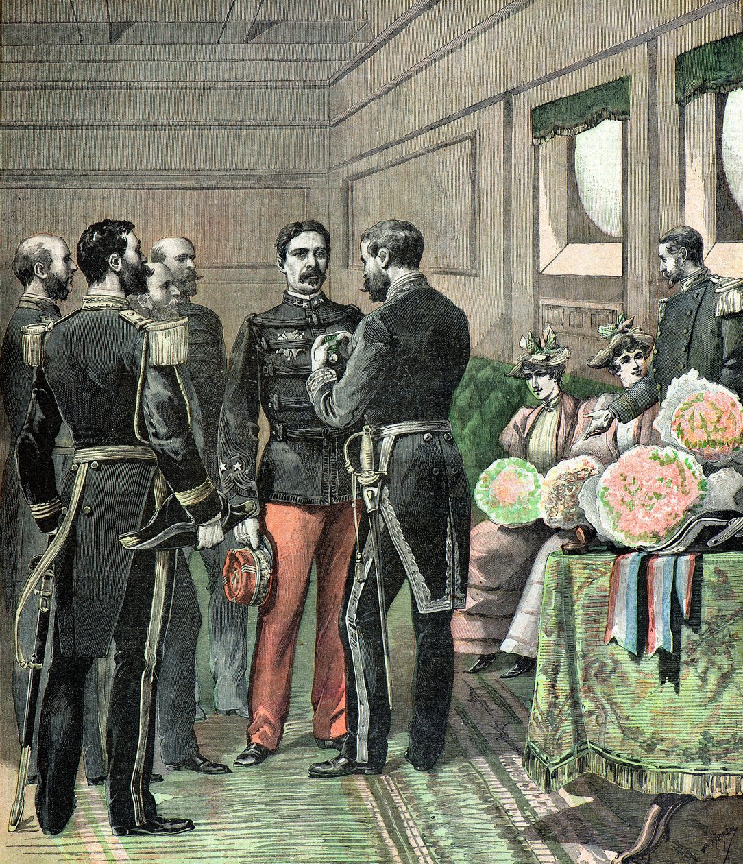 Prezentacja medalu Dahomey autorstwa Henri Meyer