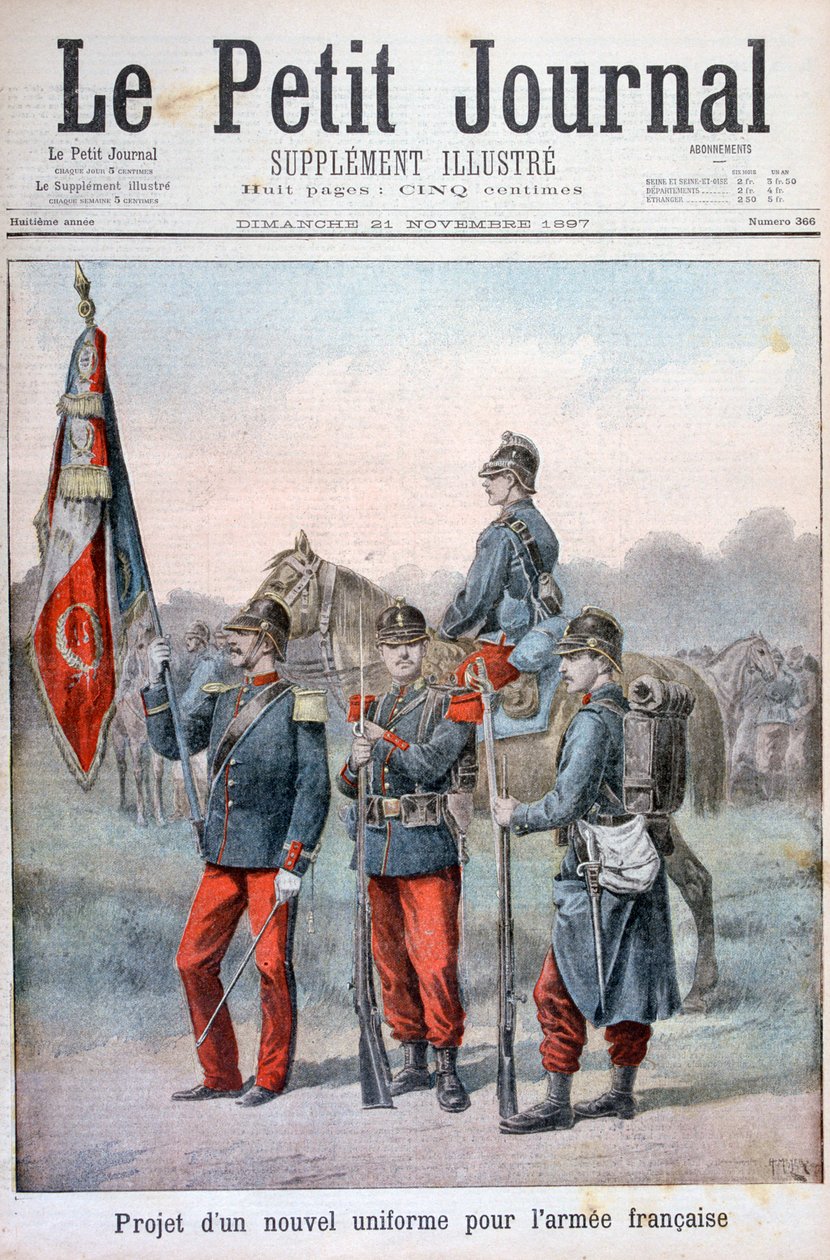Proponowane nowe mundury armii francuskiej, 1897 autorstwa Henri Meyer