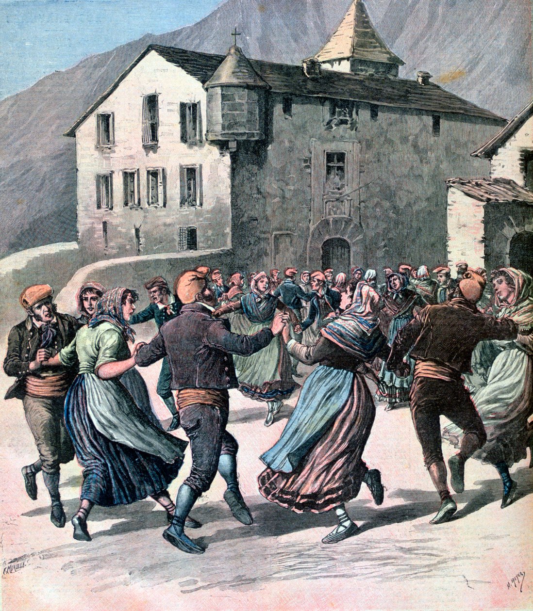 Farandole, Andora, 1891 autorstwa Henri Meyer