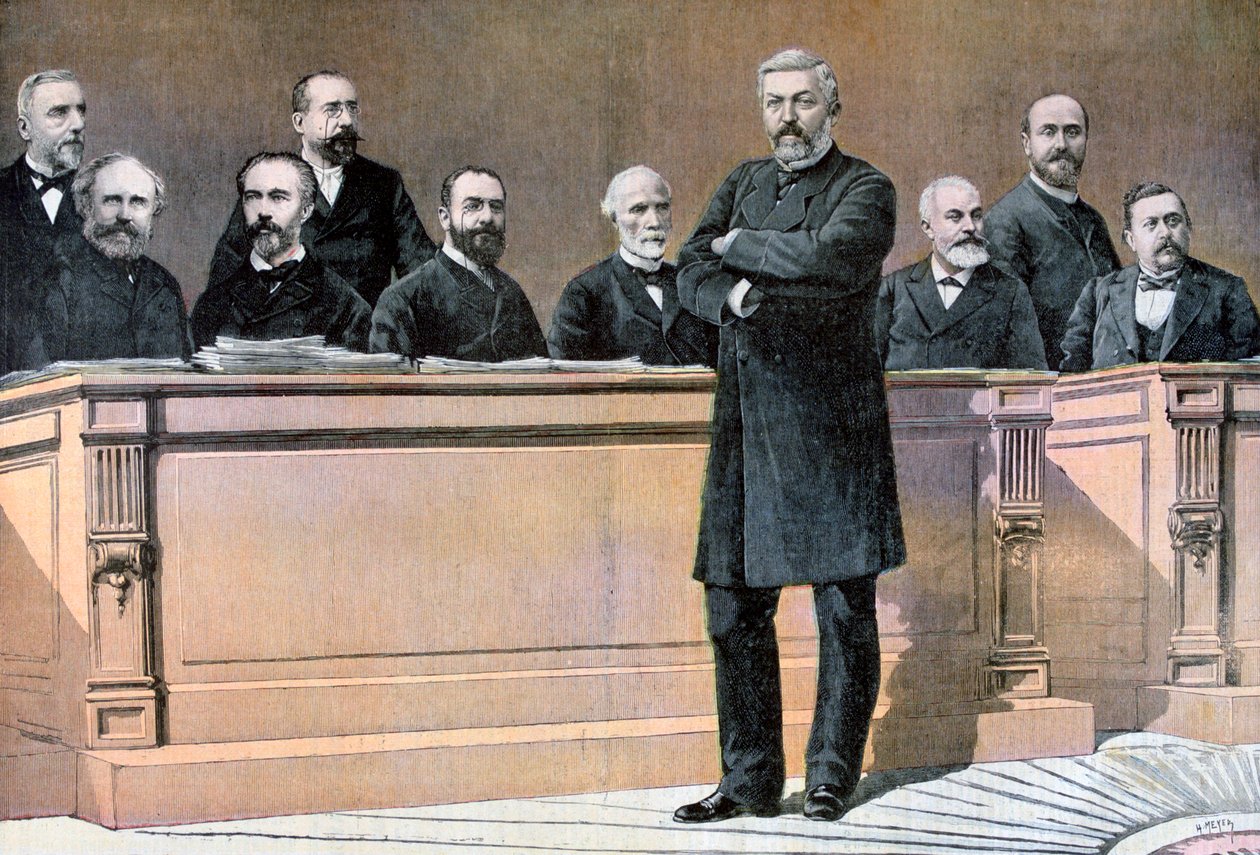 Przednia ławka rządu francuskiego, 1891 autorstwa Henri Meyer
