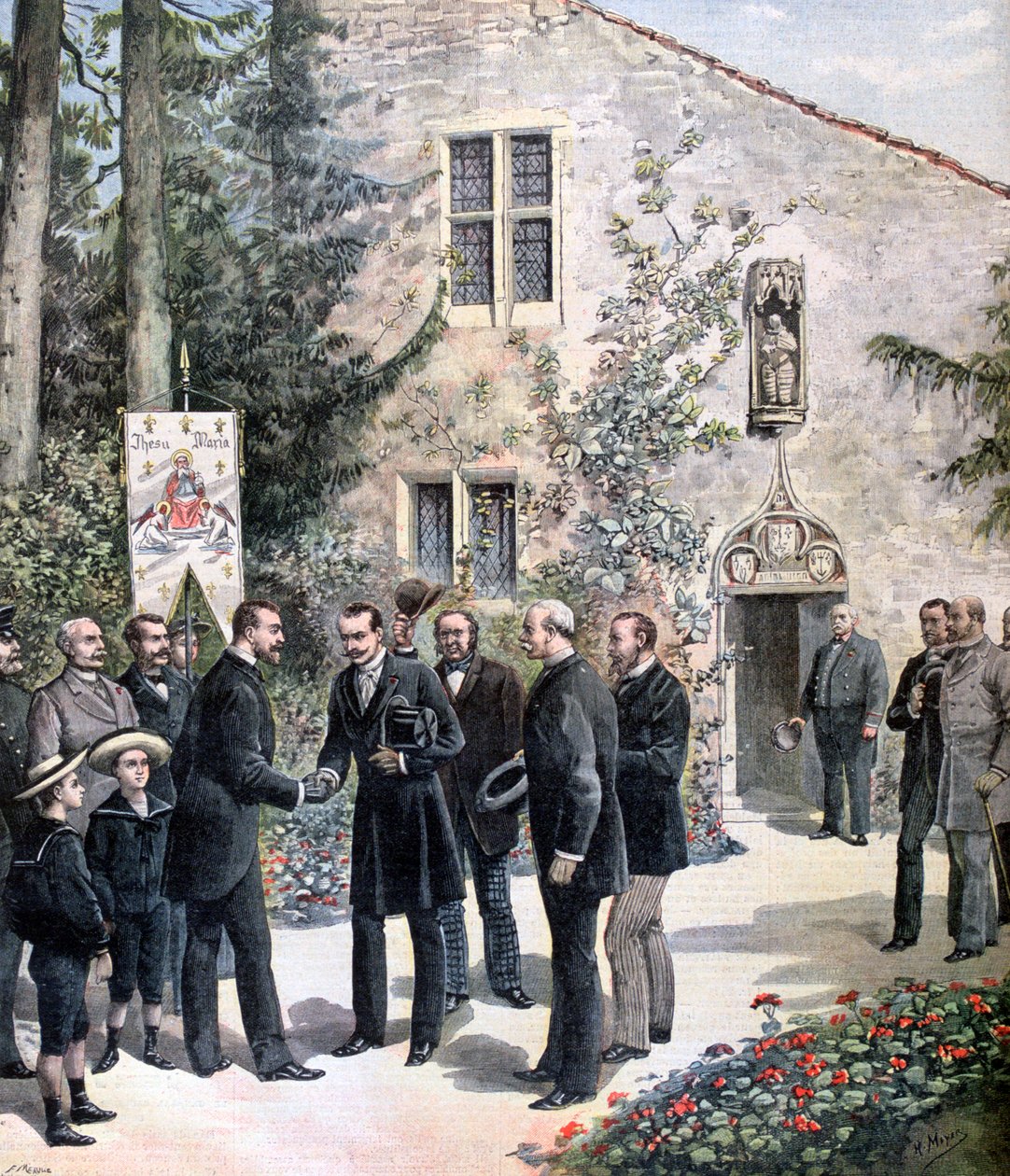 Wielki Książę Konstantyn Rosji odwiedzający dom Joanny d