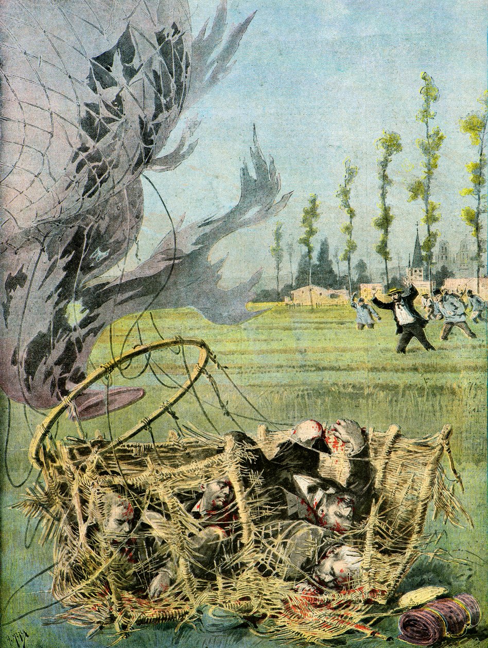 Katastrofa w Hal, 1895 r. (ilustracja) autorstwa Henri Meyer