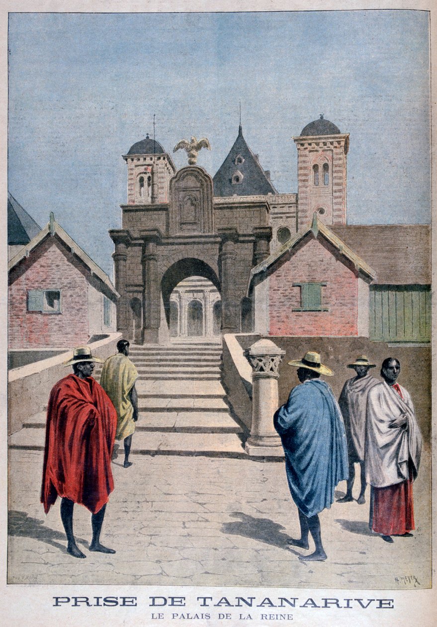 Pałac Królowych, Tananarive, Madagaskar, 1897 autorstwa Henri Meyer