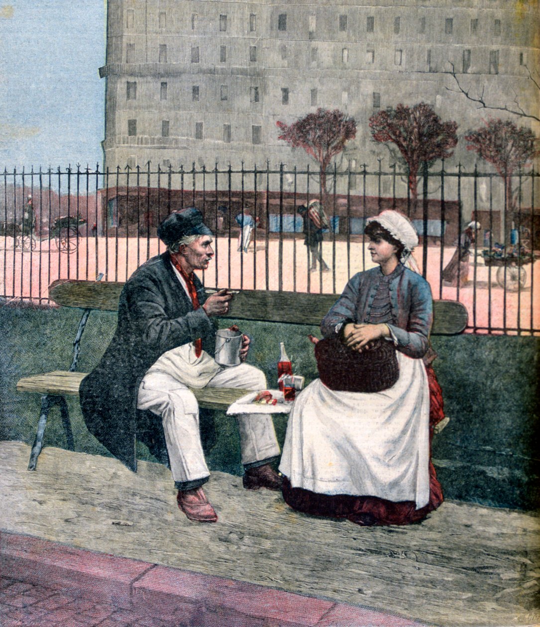 Obiad robotniczy, 1891 autorstwa Henri Meyer