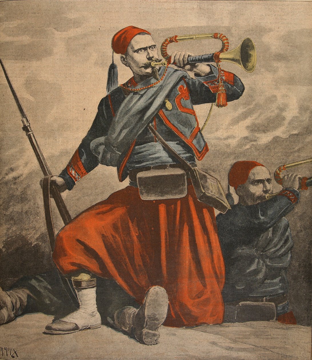 Trąbki Malakoffa, ilustracja z „Le Petit Journal: Supplement illustre”, 27 marca 1898 autorstwa Henri Meyer