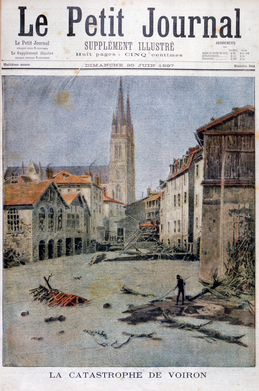 Katastrofa Voiron, Francja, 1897 autorstwa Henri Meyer