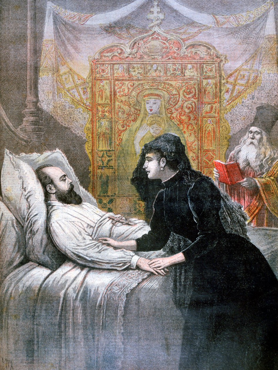 Śmierć cara Rosji Aleksandra III, 1894 autorstwa Henri Meyer