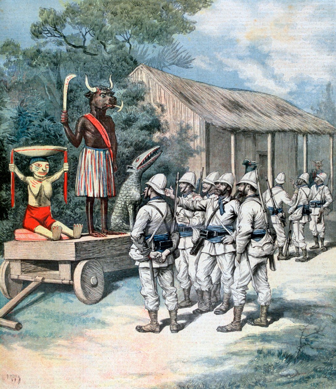 Idol wojny, Kana, Dahomej, Afryka, 1892 autorstwa Henri Meyer