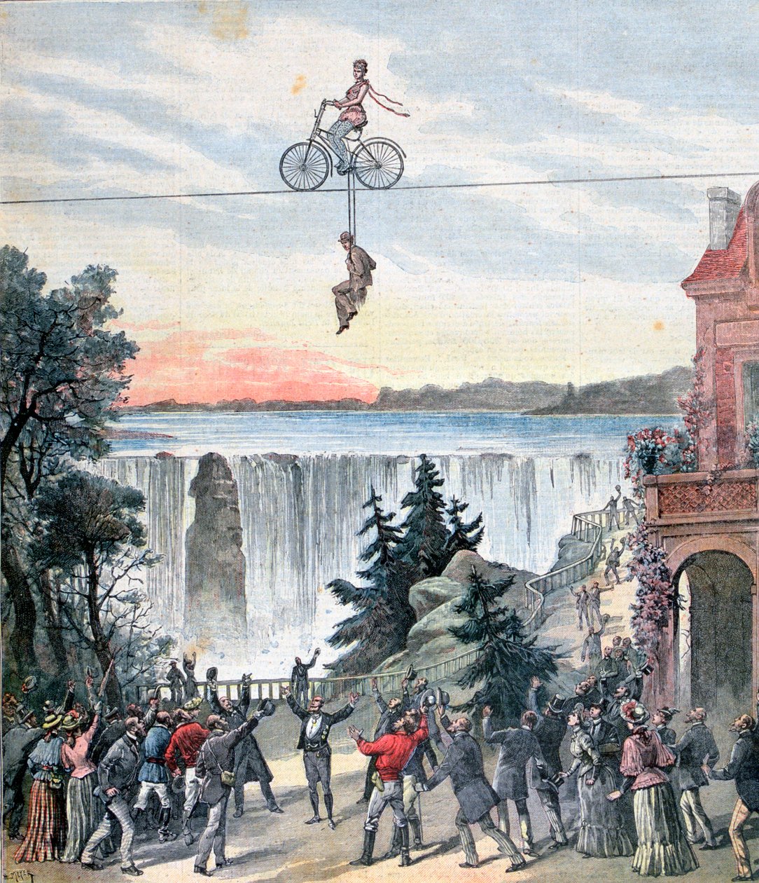 Teatr Gaite, Wodospad Niagara, 1892 autorstwa Henri Meyer