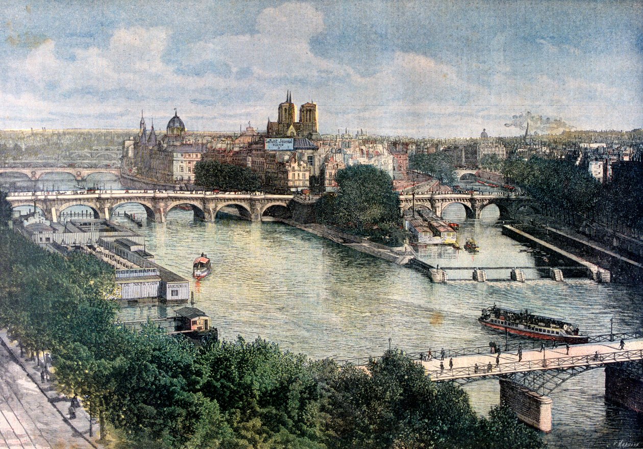 Widok na Paryż, 1892 autorstwa Henri Meyer