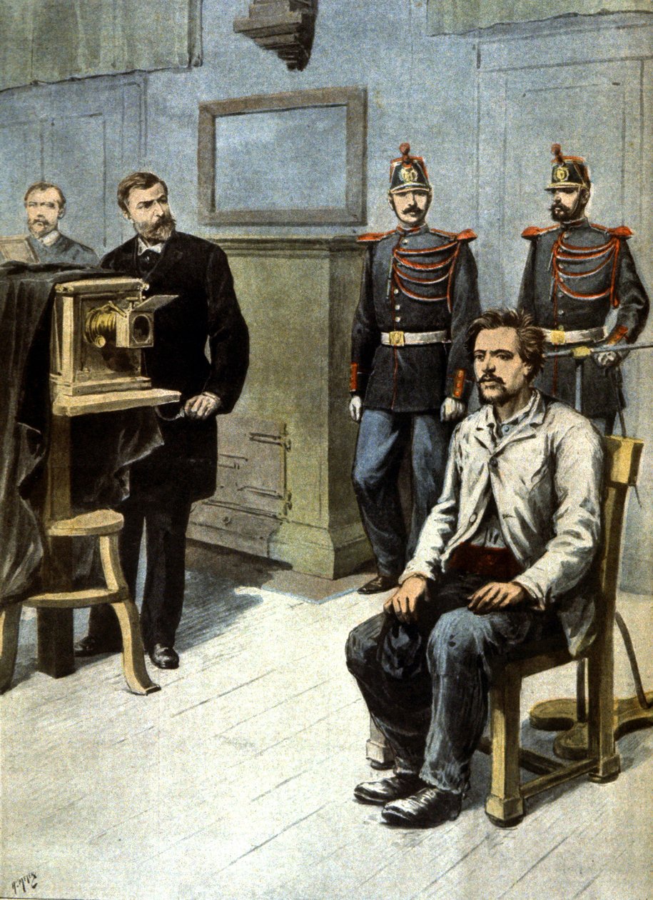 antropometrisen valokuvauksen alku, n. 1895 (kuva)puola autorstwa Henri Meyer