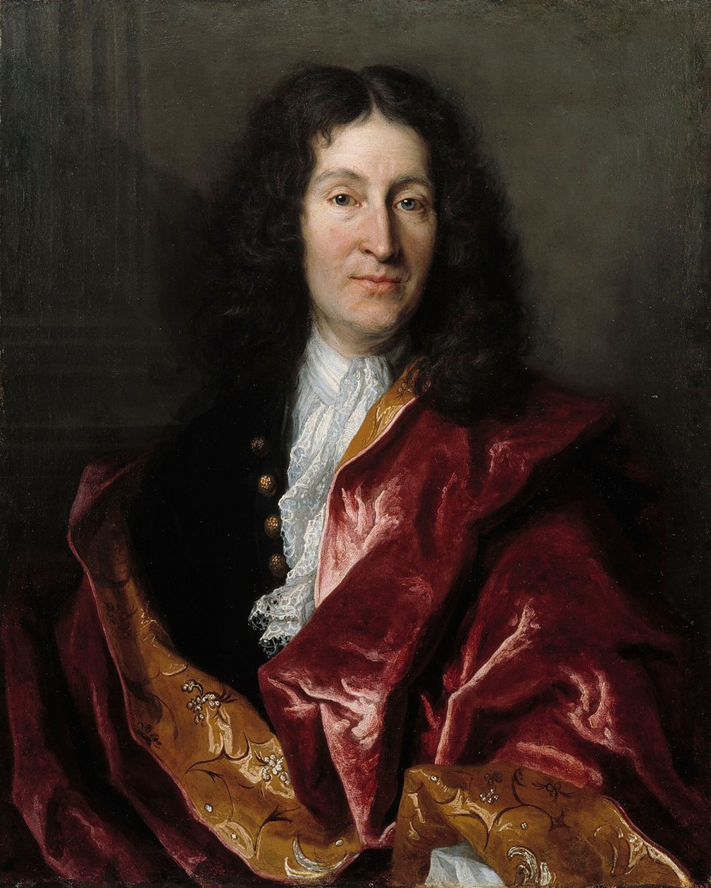 Portret Jeana de La Fontaine 1621-1695, 1699. autorstwa Henri Millot