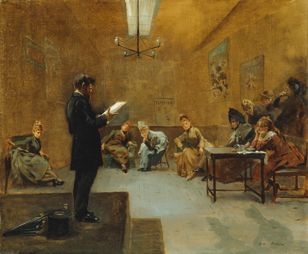 Scena Teatralna, autorstwa Henri Patrice Dillon