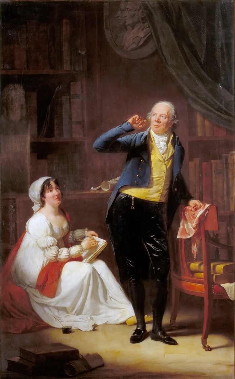 Jacques Delille i jego żona autorstwa Henri Pierre Danloux