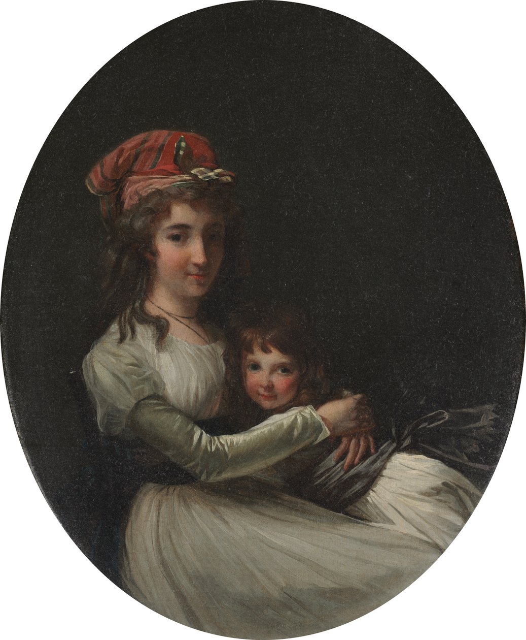 Portret matki i córki, ok. 1794-95 (olej na płótnie) autorstwa Henri Pierre Danloux