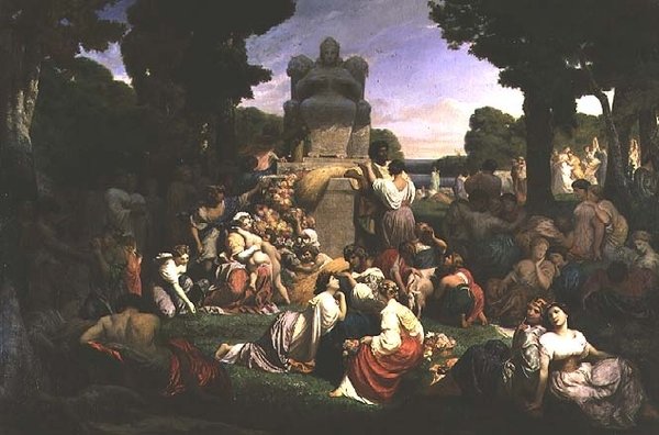Hołd dla natury, 1850 autorstwa Henri Pierre Picou