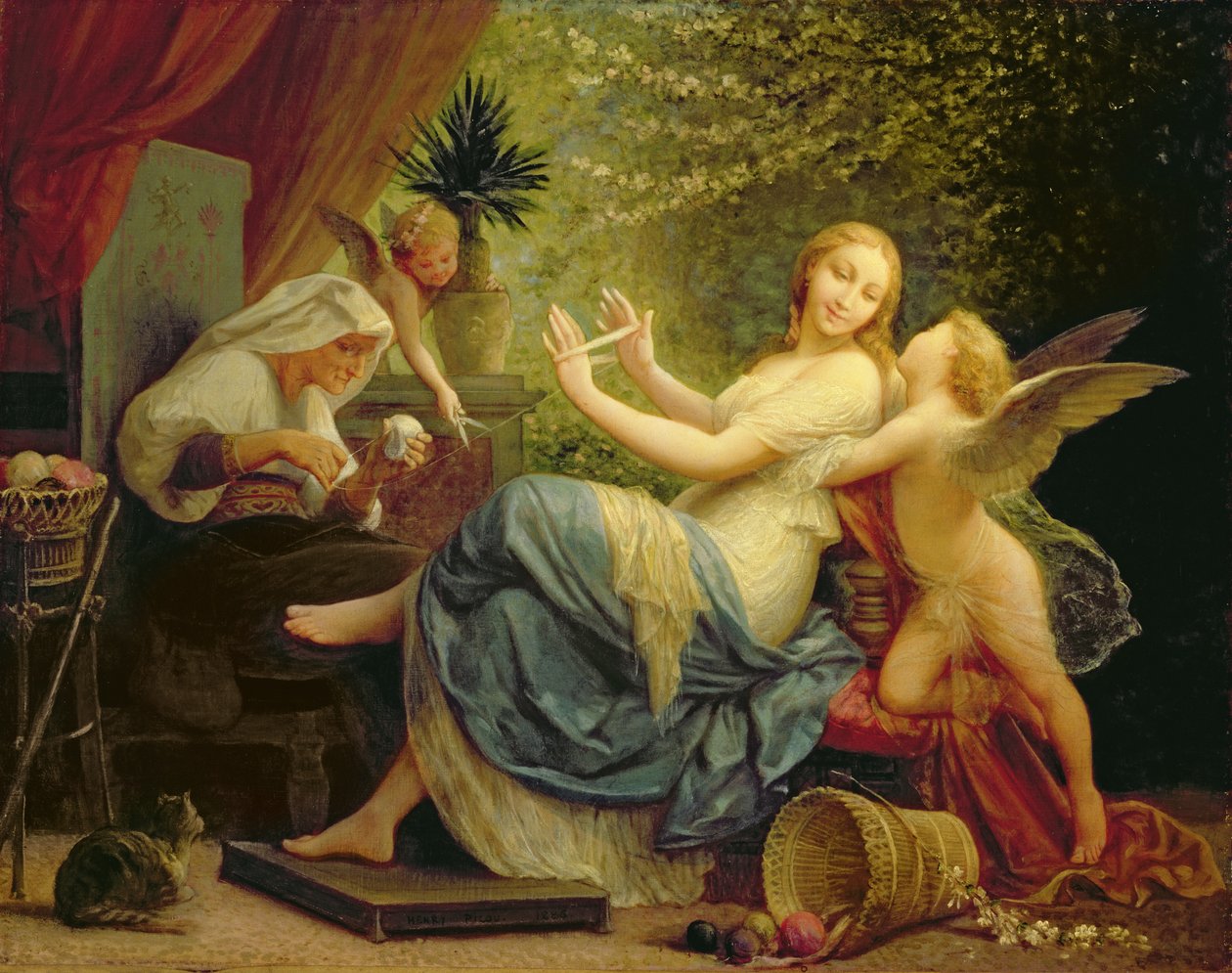 Niewinność uwiedziona miłością, 1886 autorstwa Henri Pierre Picou