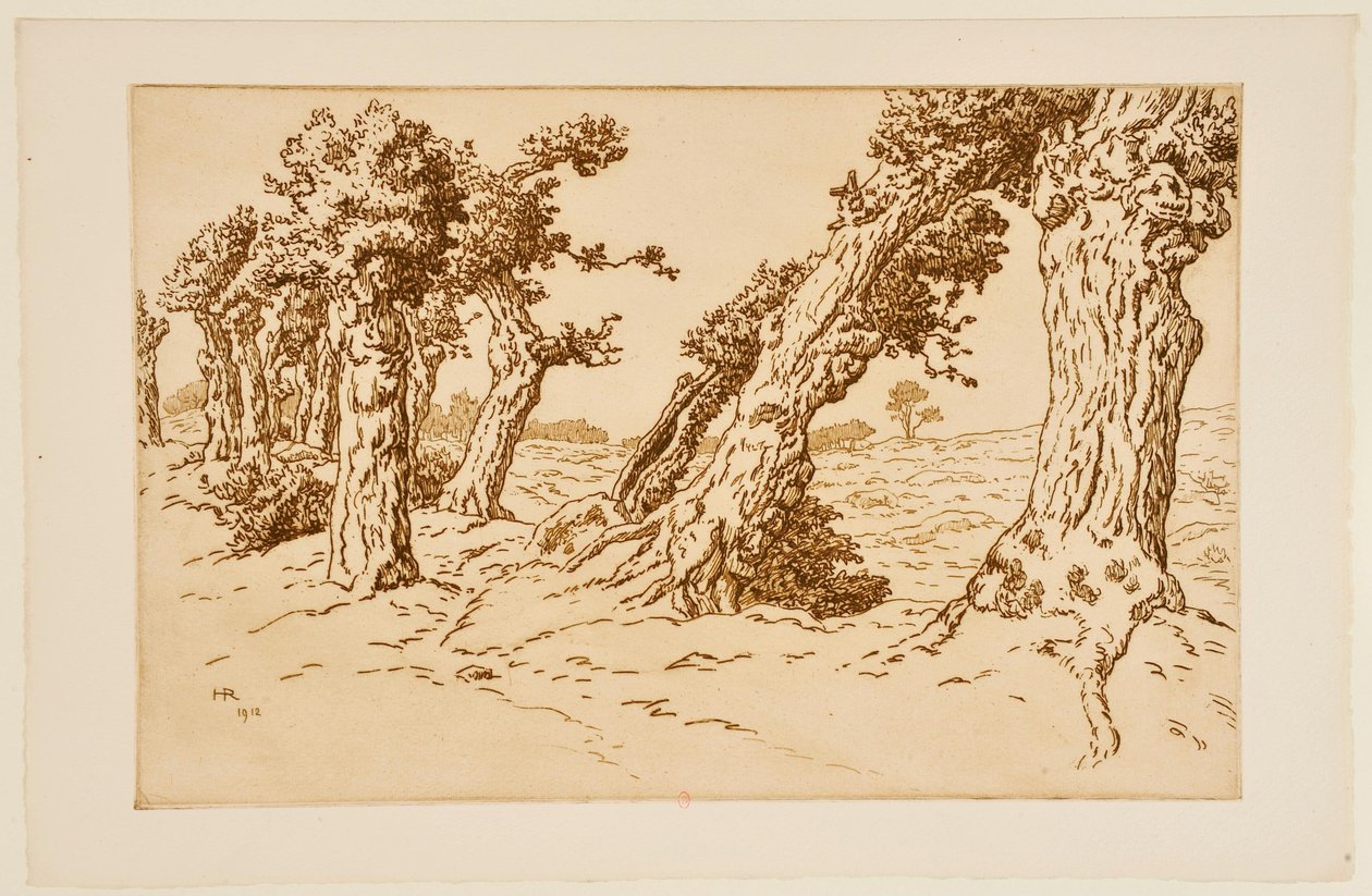 Knotige Baumstämme autorstwa Henri Rivière