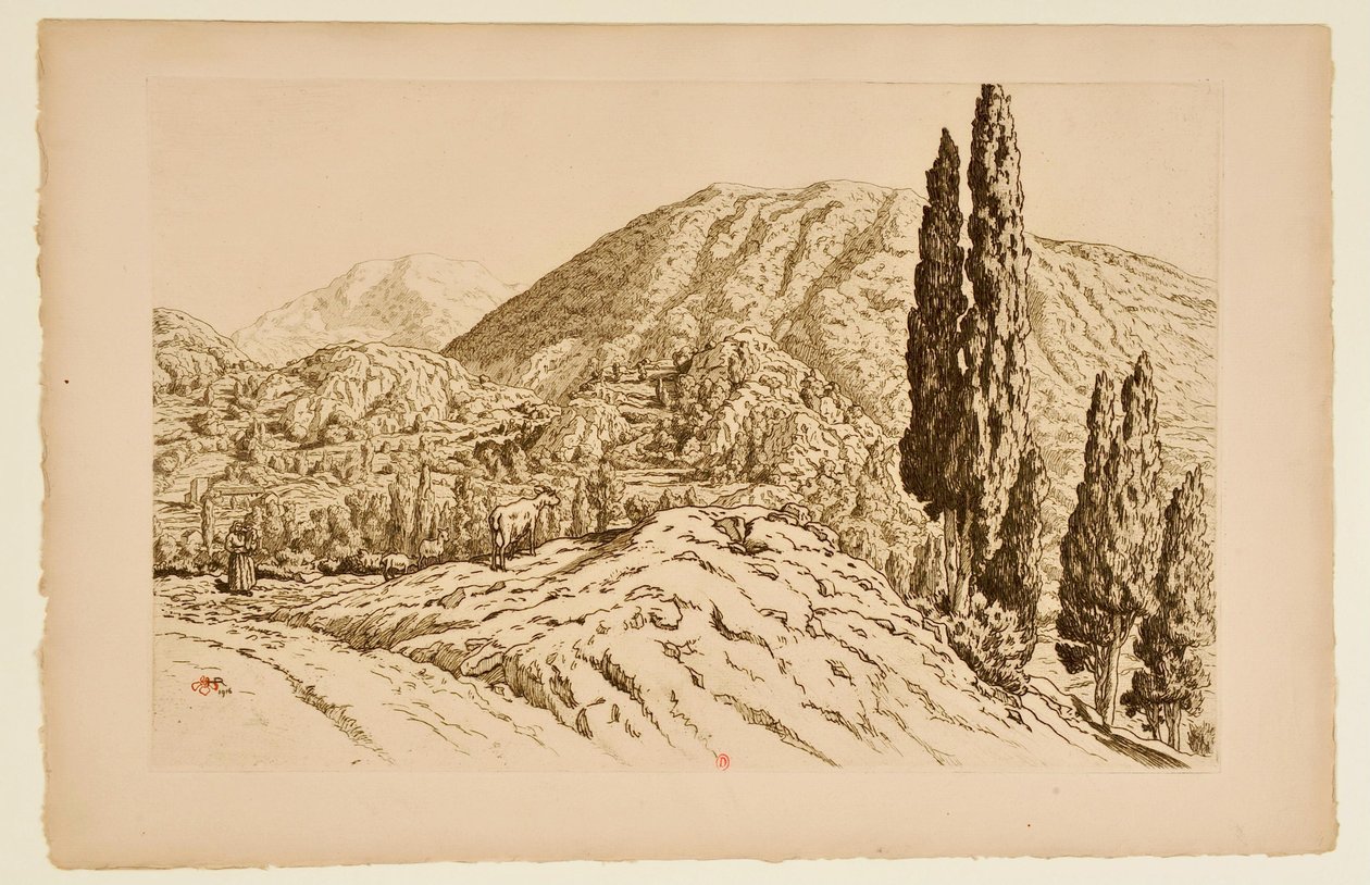 [Ax-les-Thermes] autorstwa Henri Rivière