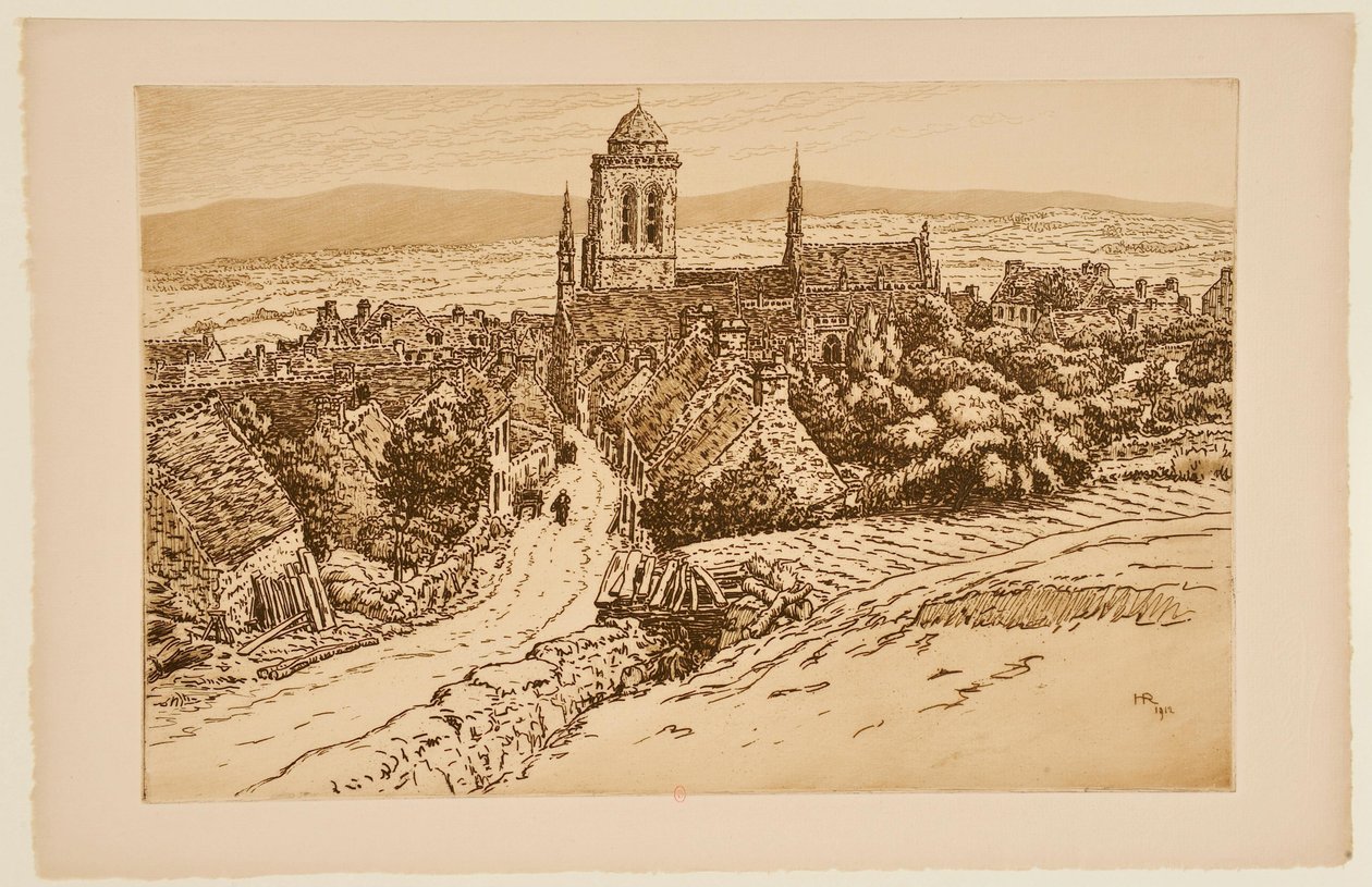 [Kościół bretoński] autorstwa Henri Rivière