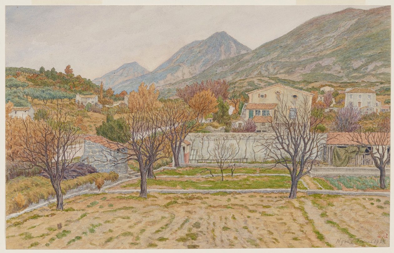 Umgebung von Nyons autorstwa Henri Rivière
