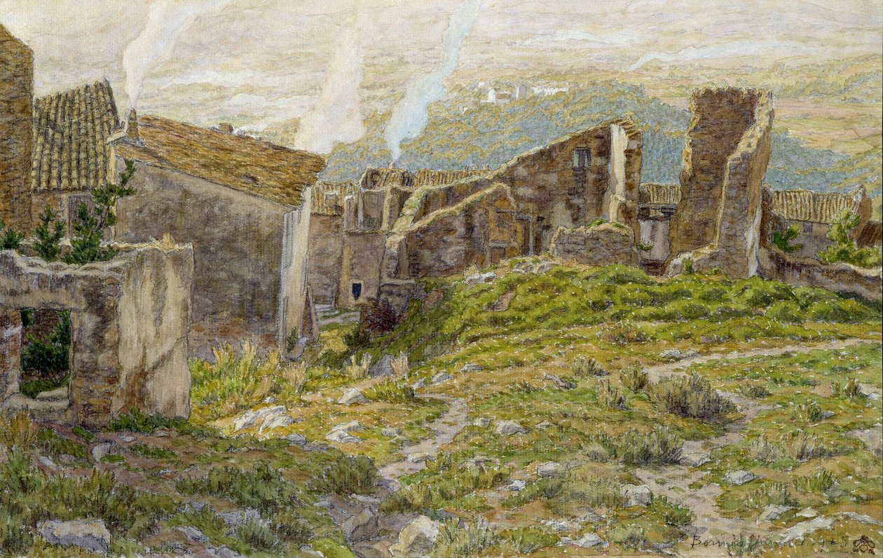Stary zamek Bormes Les Mimosas autorstwa Henri Rivière