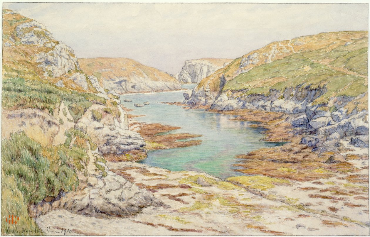 Sterhouen [Stêr-Ouen]. Belle-Isle-en-mer autorstwa Henri Rivière